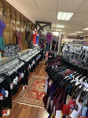 Did we mention that we were a fully stocked store with many many leotards in which to chose from??!! And it doesn't stop at leotards!