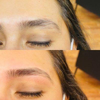 Before & After brow  100% perfection