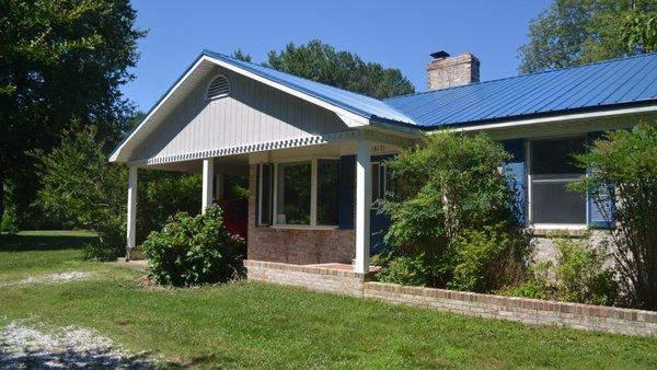 Biscayne Blue Rib panel roof 27ga.