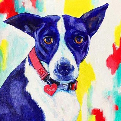 Annie the Dog - Pet Portraits by Jenna Bowles