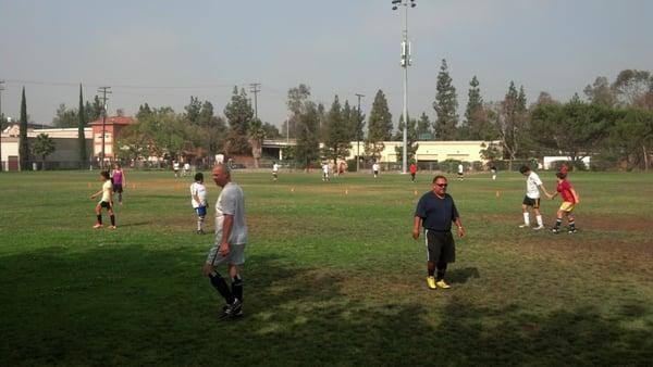 My weekly Saturday morning pick-up soccer game.