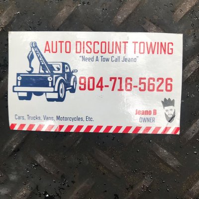 Need A Tow Call Jeano