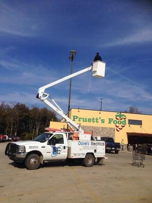 Bucket Truck - electrician - Daves Electric Hugo, OK