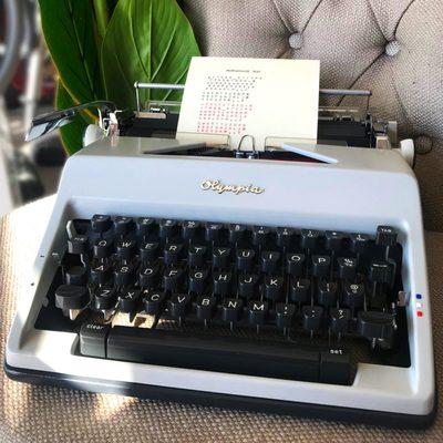 1968 Olympia De Luxe Typewriter - Reconditioned and up for sale!