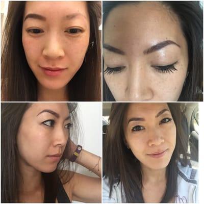 I got microblading / 3D Eyebrows / eyebrow embroidery done!!  I am SO HAPPY with the results!!