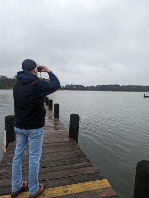 Jeff watching waterfowl