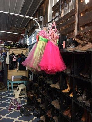 This is only a few of our prom dresses. Anything in resale shop half price on your first visit