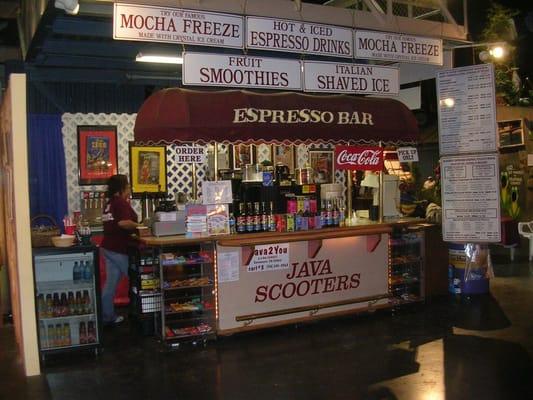 California State Fair indoor cart setup