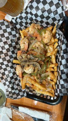 Grilled Shrimp Loaded Fries