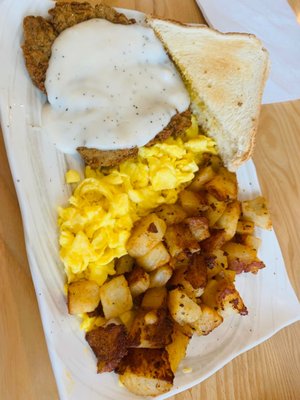 Country Fried Steak & Eggs