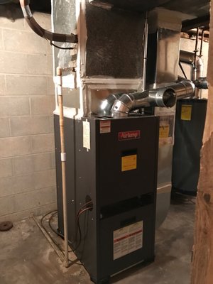 Oil furnace installation