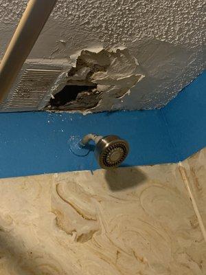 Big nasty hole in bathroom