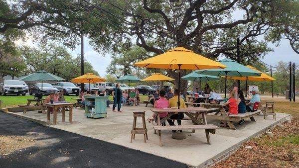 Outdoor worship on Sundays at 8:30 AM