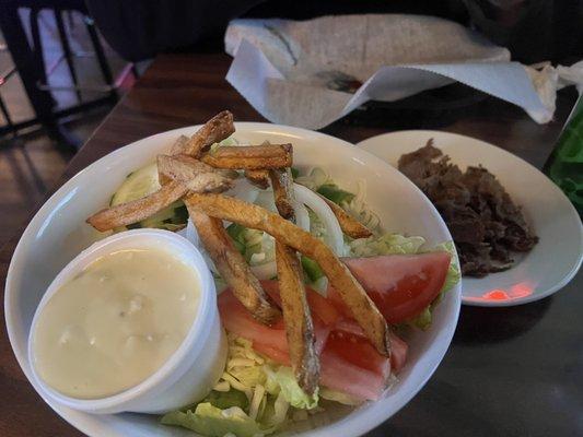 Steak salad