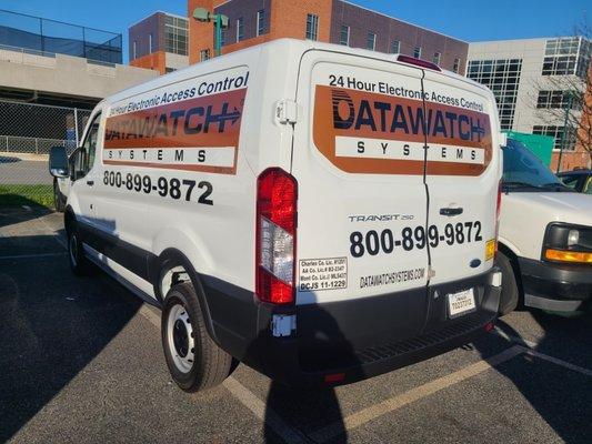 Van lettering half wrap done as part of fleet