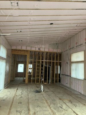 Spray foam insulation