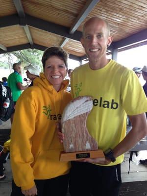 Bettina and Josh: New course record at Mountain Man Half Iron, Flagstaff, AZ