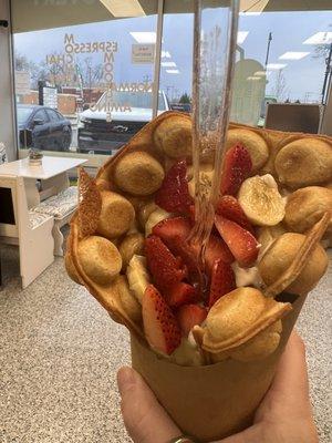 Protein Bubble waffle