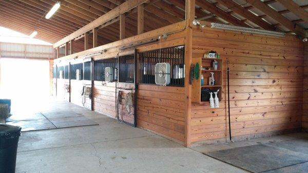 Barn Aisle with wash stall