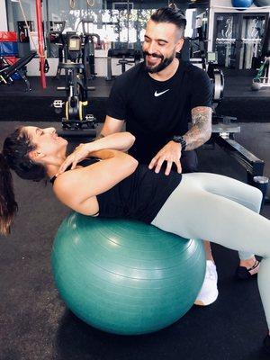 AB routine with my client