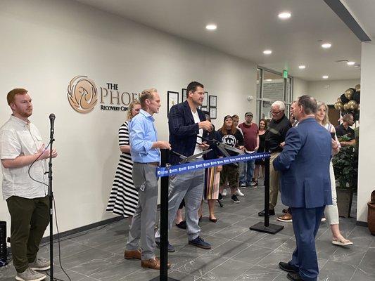 Ribbon cutting ceremony