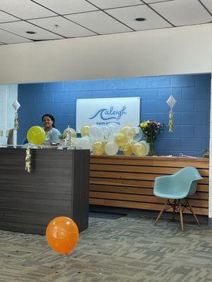 Front desk in beautifully renovated facility!