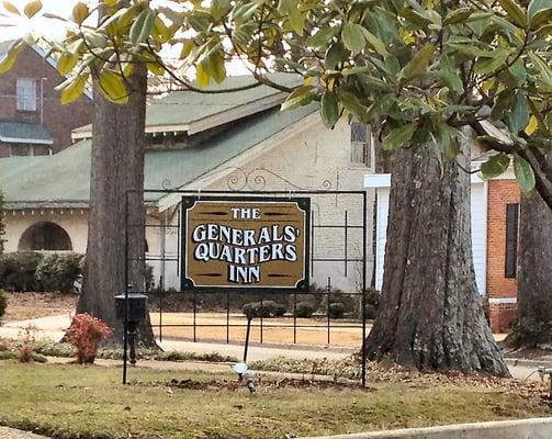 General's Quarters front sign