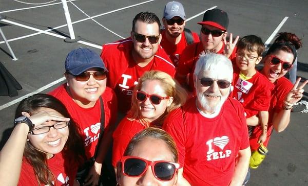 The Walking Yelp team, 2015