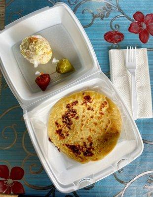 Pupusa de queso.