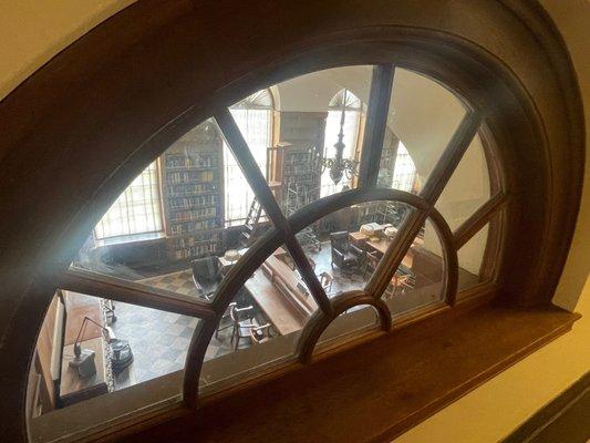 Window to library