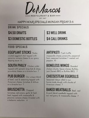 Happy Hour Mom-Fri 3-6