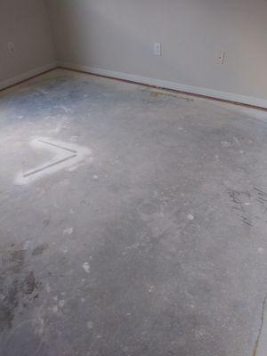 Before hardwood floor instalation