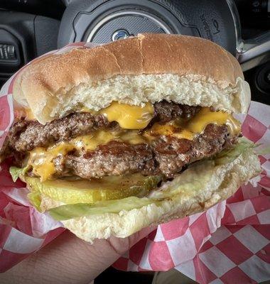 Double cheeseburger