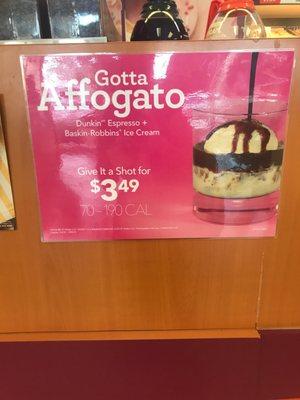 Dunkin Donuts / Baskin Robbins Affogato