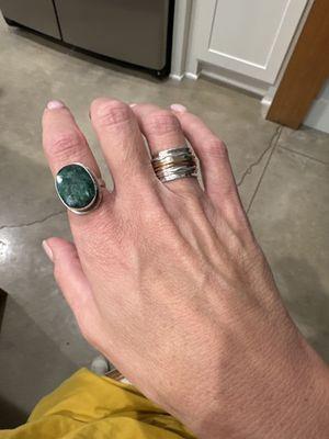 Both rings were purchased at the store!!