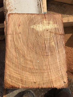 Reclaimed Heart Pine Beams with wonderful Tight End Grain