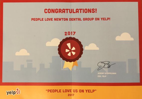 2017 Yelp Award