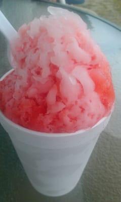 Tiger Blood Sno-cone with cream...