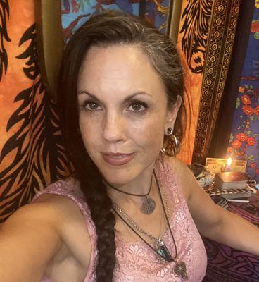 Come on in to Instant Karma in downtown Asheville, NC; your one-stop hippie shop. While you're there, get a palm or tarot reading with me!