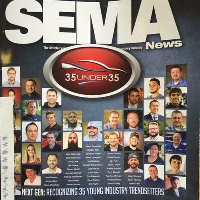 SEMA industry's Top 35 Under 35 award! FIRST Upholsterer to Recieve this Award!