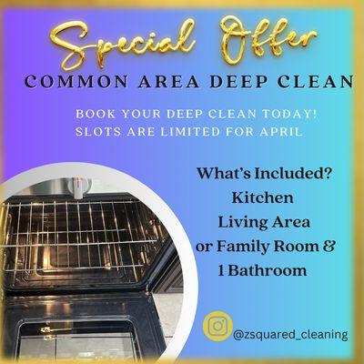 Deep cleaning special