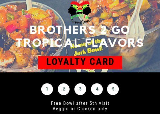 Get your Loyalty Card today to get a free bowl after your 5th visit!!