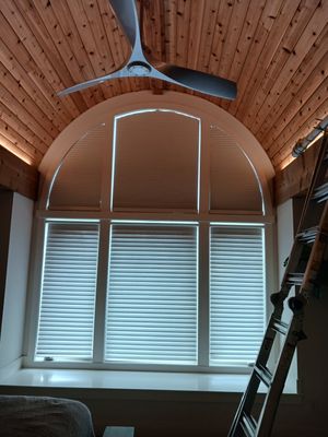 Arch window shades