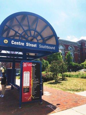 Convenient light rail station in Mt. Vernon.