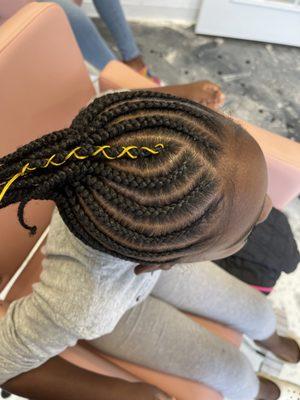 Kids natural braids