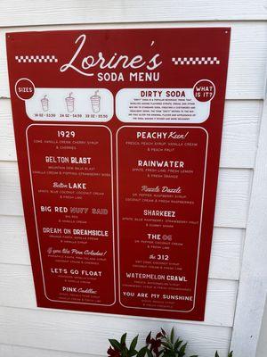 Menu for Lorrine's