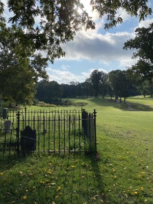 I have now golfed in a cemetery