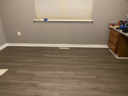 New laminate flooring