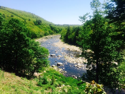 The beautiful Deerfield River flows through the center of town, which happens to be right outside of our office windows.