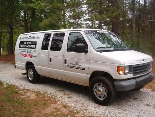 This Is our Mobile service van that comes to your location. Conyers and surrounding areas.